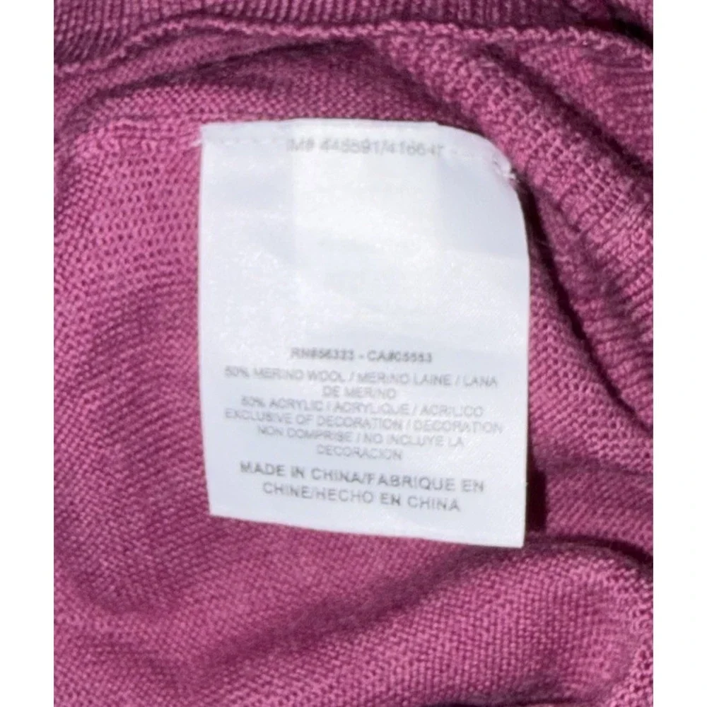 Nike Golf Tour Performance Sweater Vest Men Large Magenta Merino Wool Blend VTG